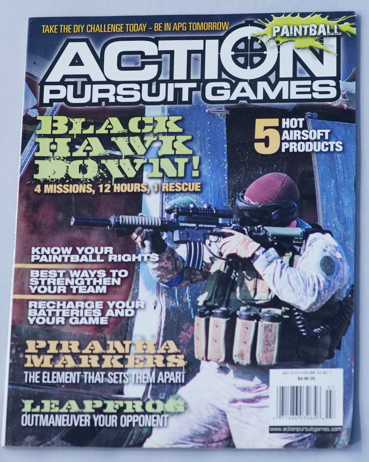 Priced To Sell July 2010 APG Action Pursuit Games Print Paintball Magazine