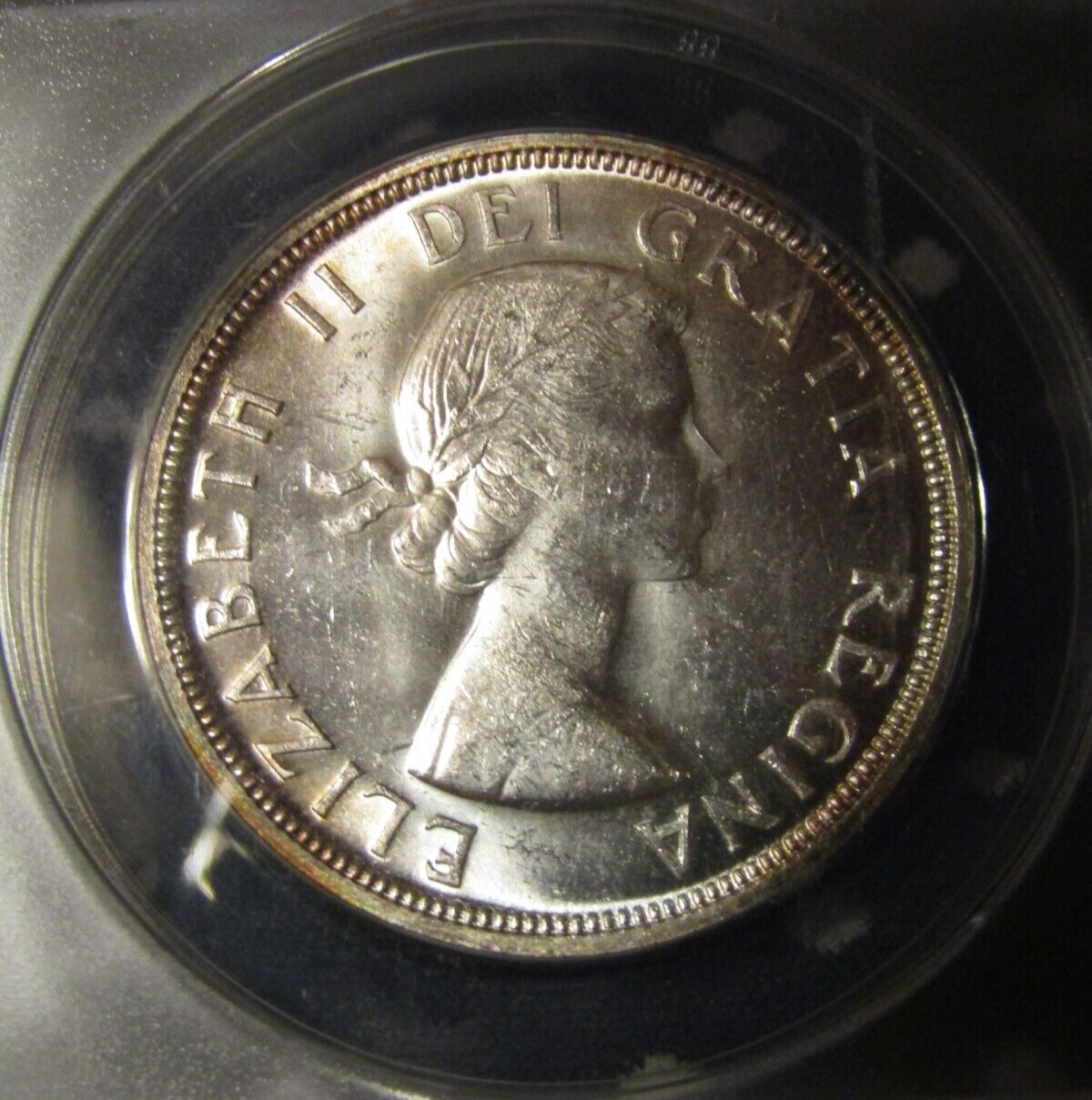 1954 CANADA SILVER $1 DOLLAR...ANACS MS-63