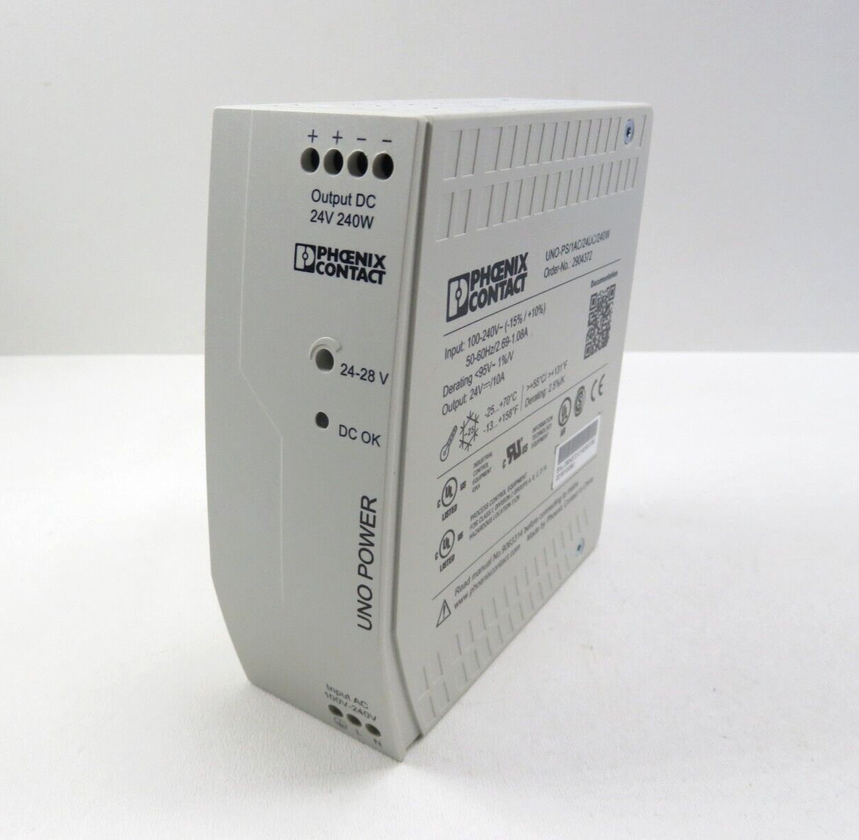 Phoenix Contact UNO-PS/1AC/24DC/240W, 2904372 Power Supply