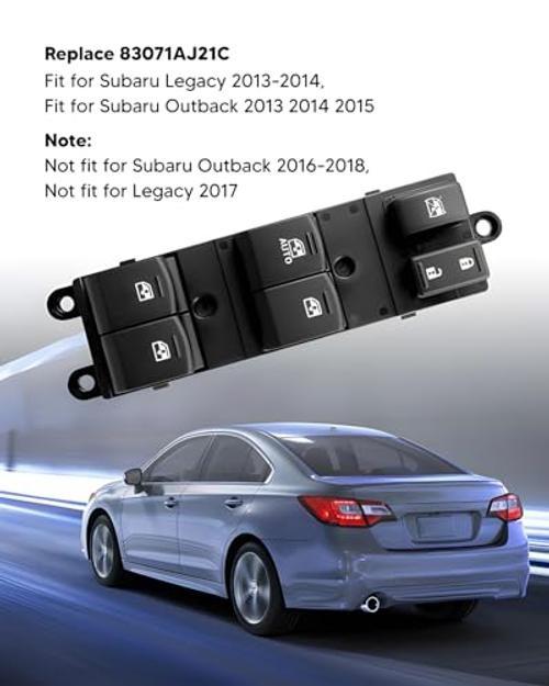 Driver Side Master Power Window Control Switch Front Left Fit for Subaru