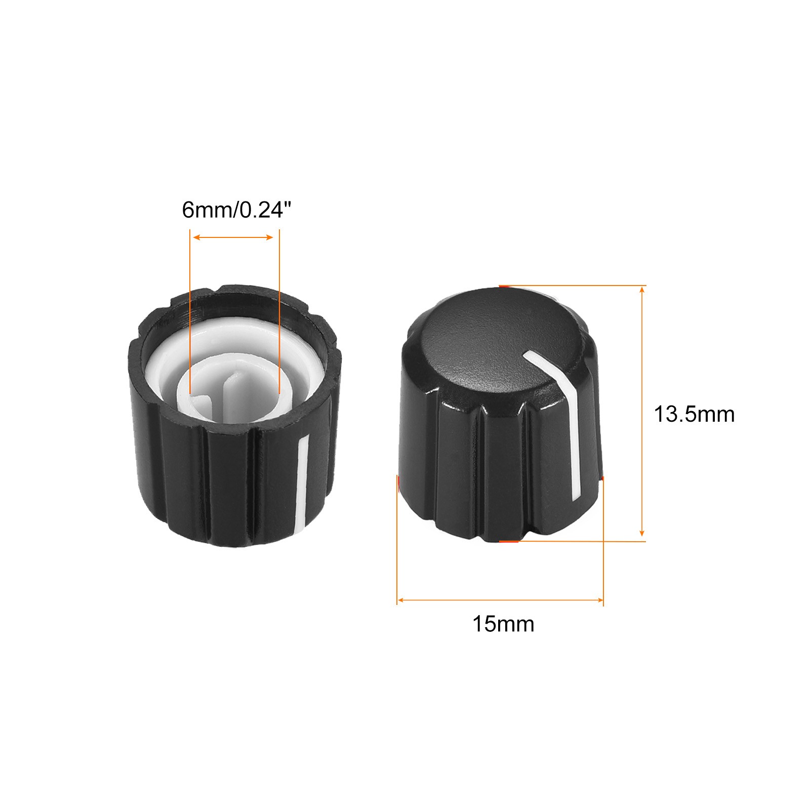 Potentiometer Control Knob Insert Shaft D Switch Knobs, [for Audio Device]
