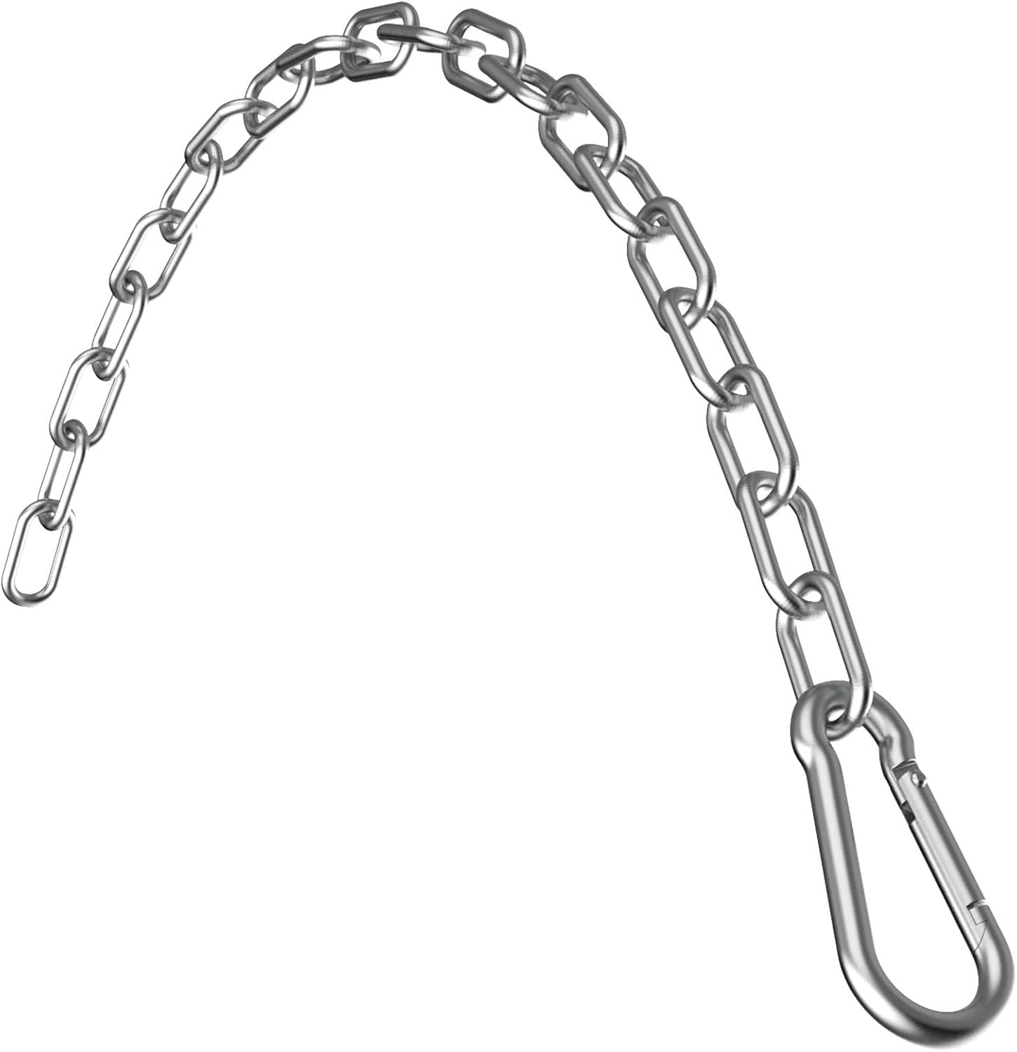 23.6" Gym Fitness Cable Extension Chain, 304 Stainless Steel Cable Machine Ex...
