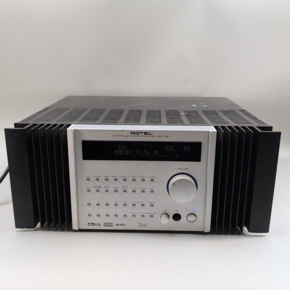 Rotel RSX-1067 7.1 Ch Receiver Dolby DTS 90W Silver AM/FM Analog Digital