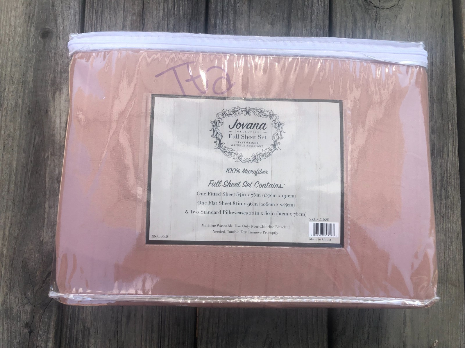 Jovana Collection Full Sheet Set 100% Microfiber Heavyweight Wrinkle Resistant