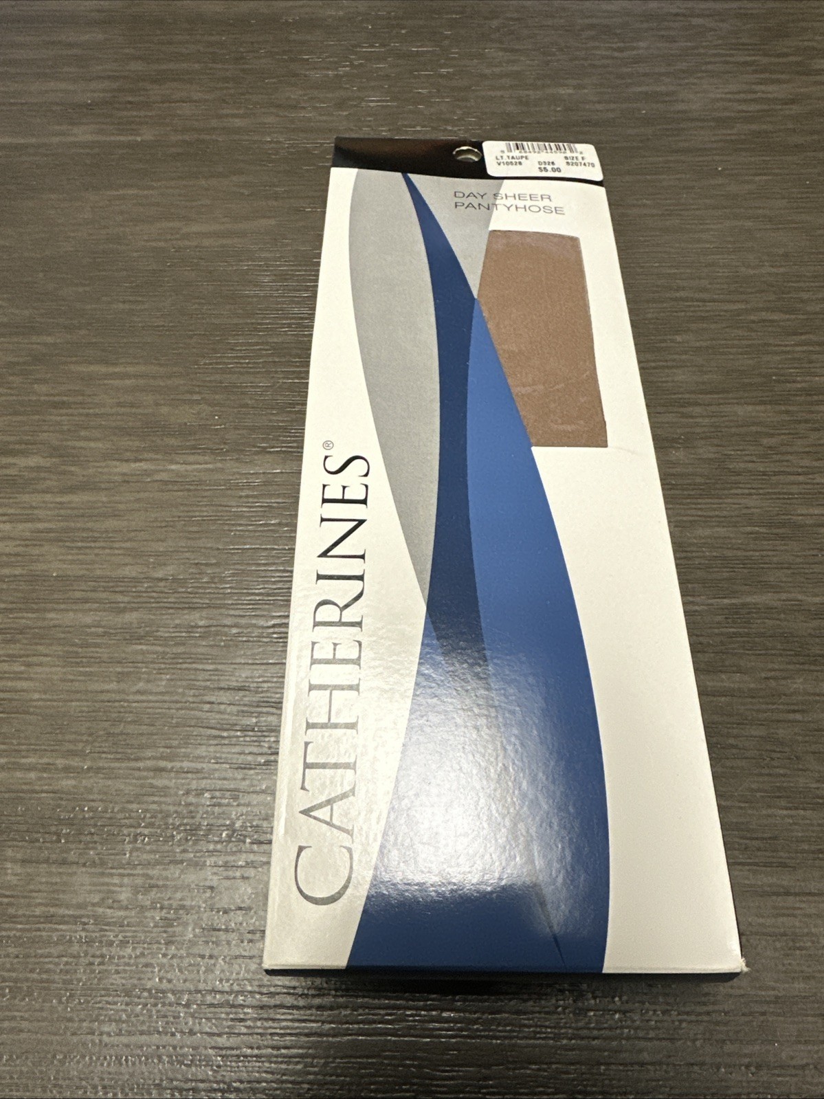 New Sealed Catherines Day Sheer Pantyhose 1 Pair Size F 400 to 450 lbs Lt Taupe