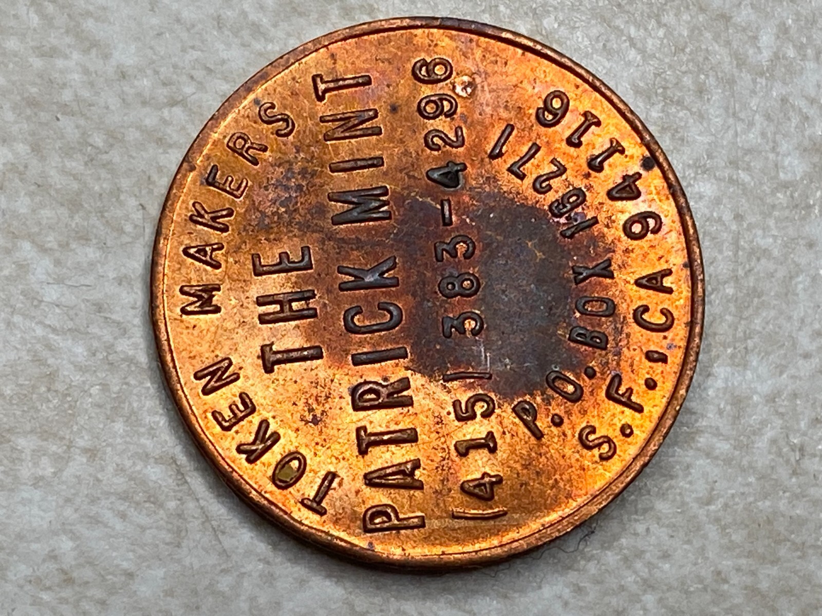 US Bicentennial Patrick Mint Token Makers Arcade Slot Token T4522