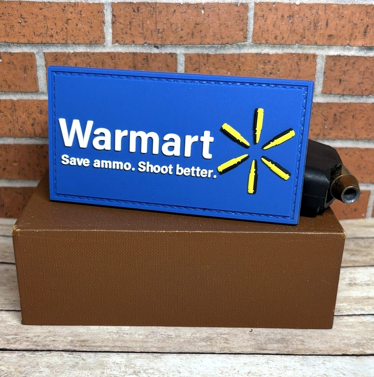 Tactical Morale Patch, Warmart PVC Patch, Military Meme Ammo Gun Patch