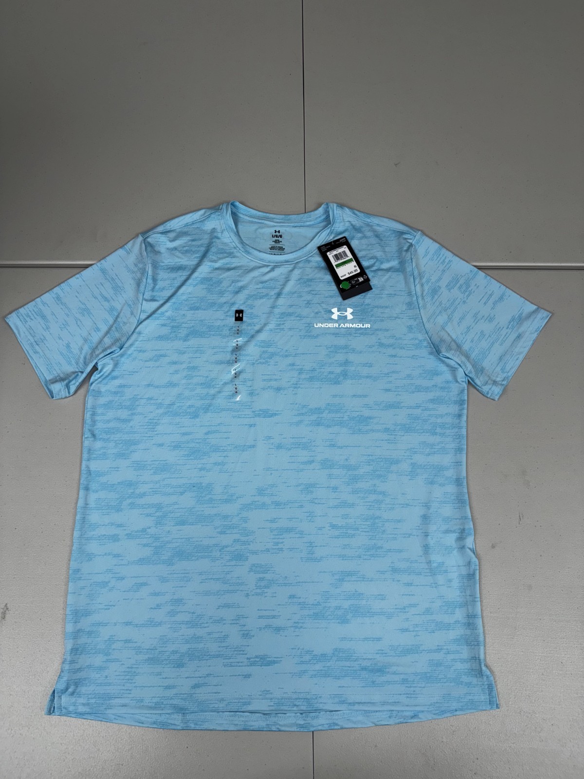 Under Armour UA Vanish Energy Printed Shirt Blue 1383974 Men's Size L $45