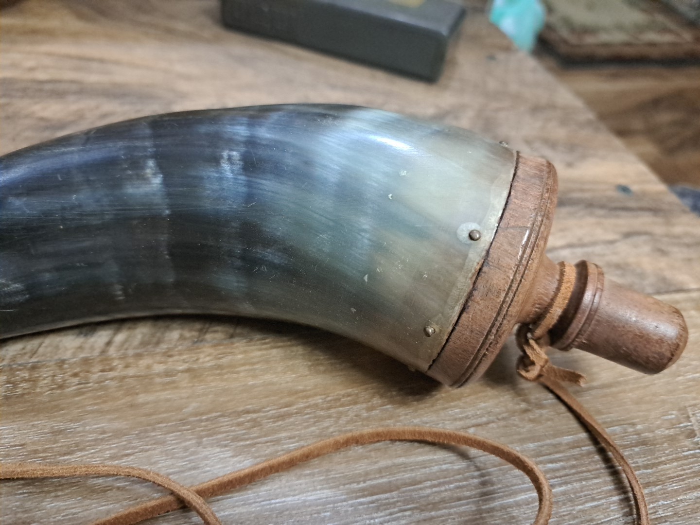 Vtg. Blackpowder Muzzleloader Powderhorn