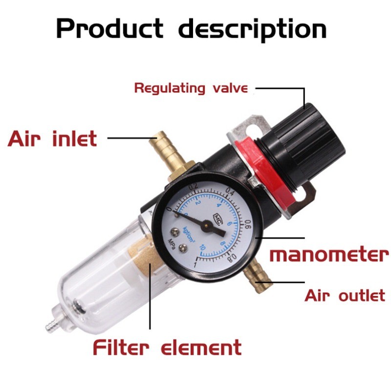 RHE Plasma Cutter Cutting Machine Air Filter Regulator Water Separator 0.05~0.85