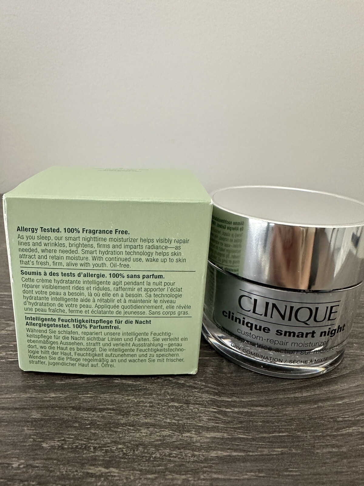 Clinique Smart Night Custom Repair Moisturizer Dry Combination 1.7 oz New in Box