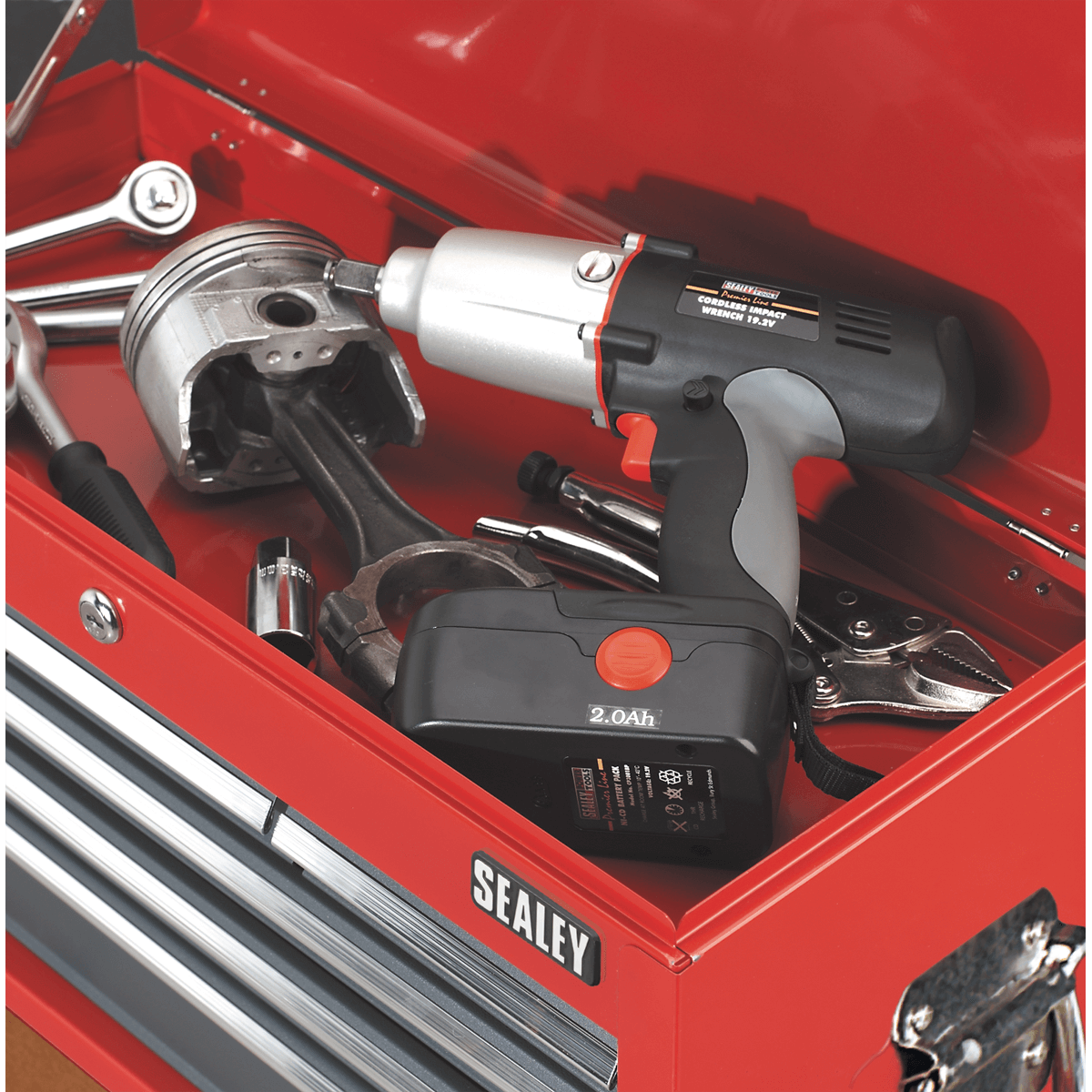 Sealey American Pro 6 Drawer Tool Chest Red / Grey