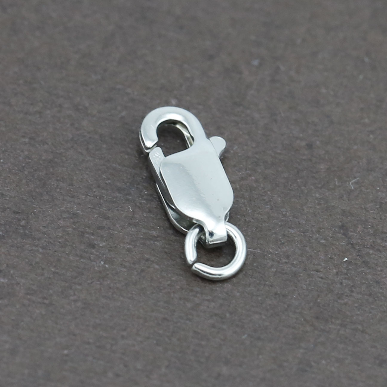 Genuine 9CT Solid White Gold Parrot Clasp 16mm Italy Made