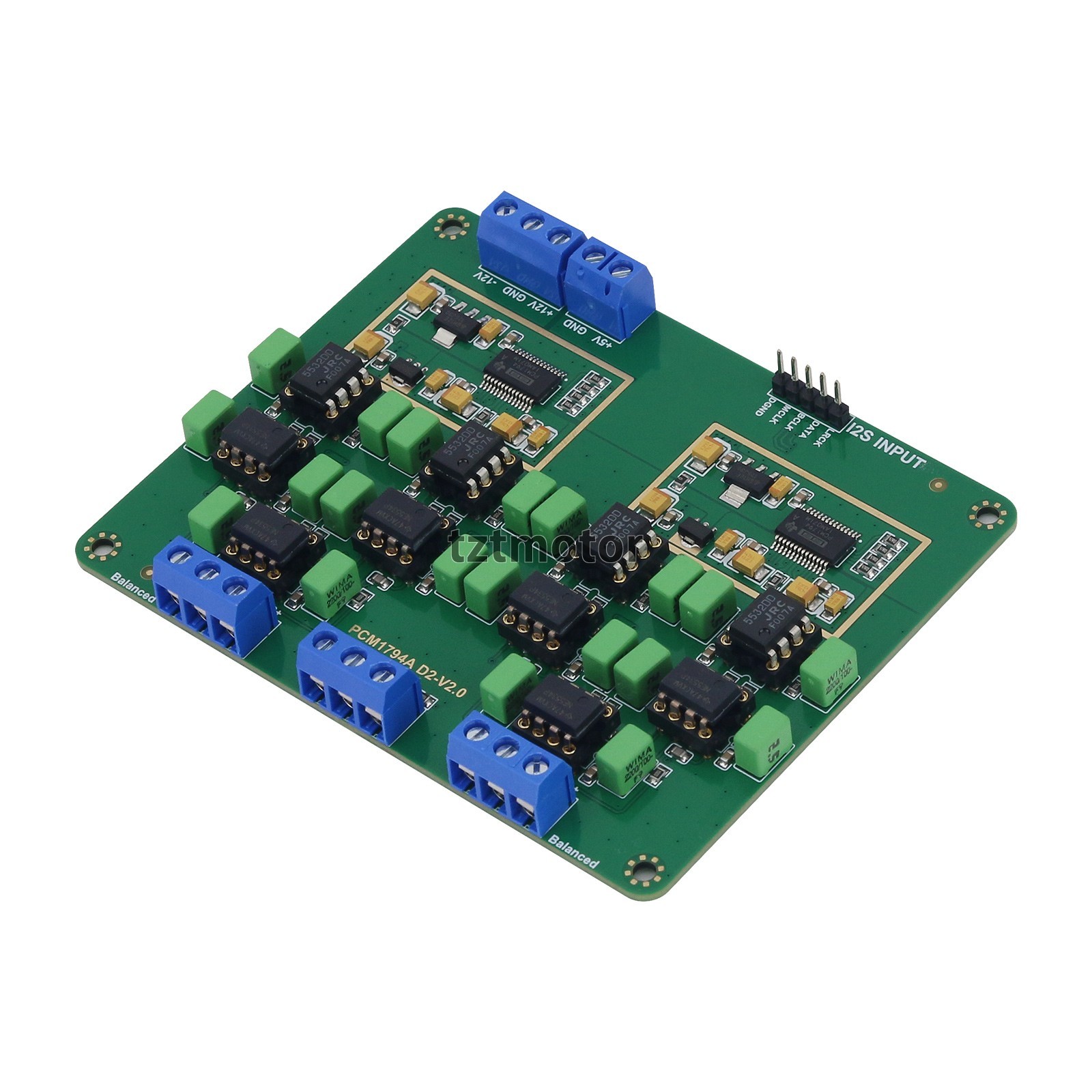 PCM1794A DAC Decoder Board Balanced HiFi Parallel Board 24Bit 192KHz Gold-plated