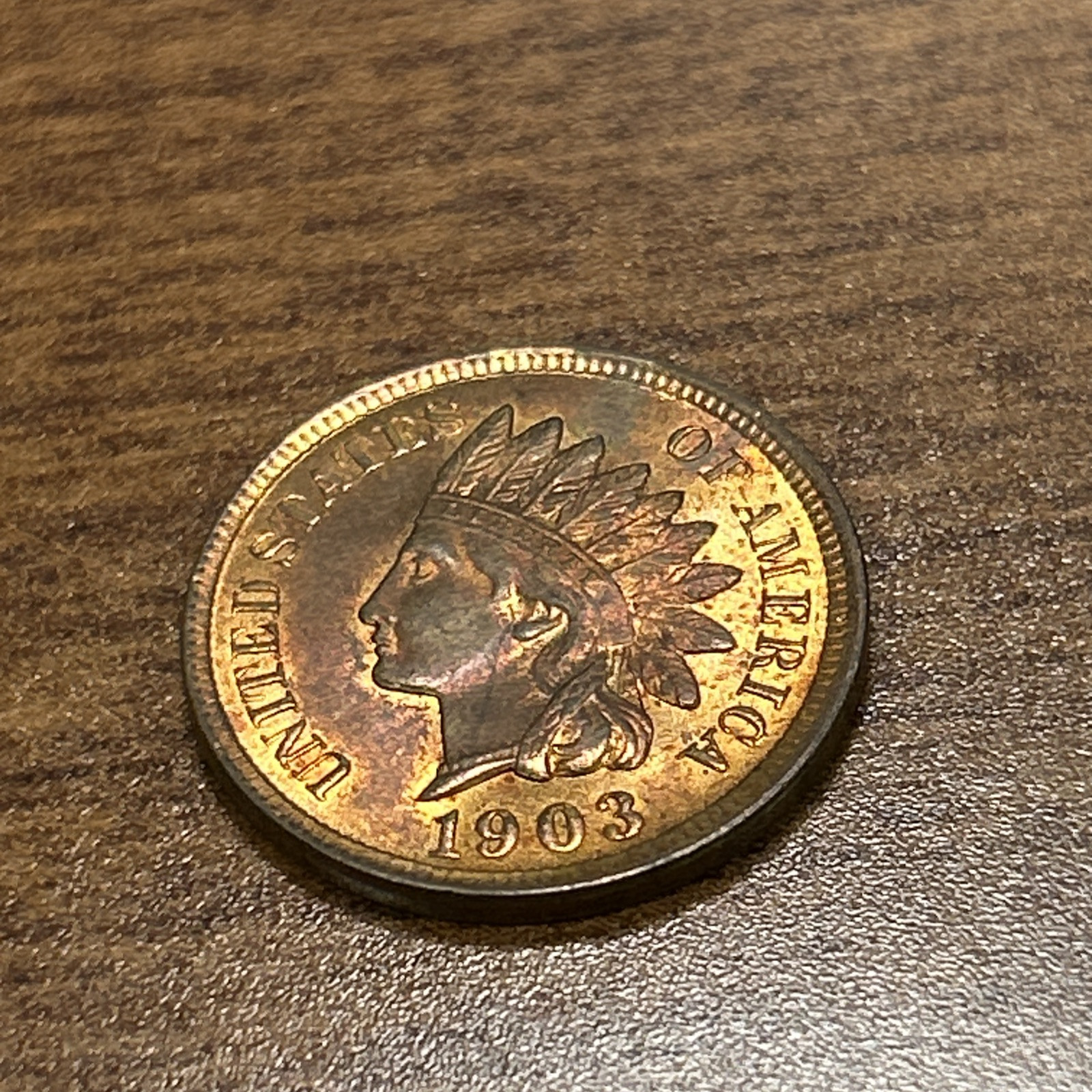 1903 Indian Head Cent Choice BU Uncirculated Red Brown