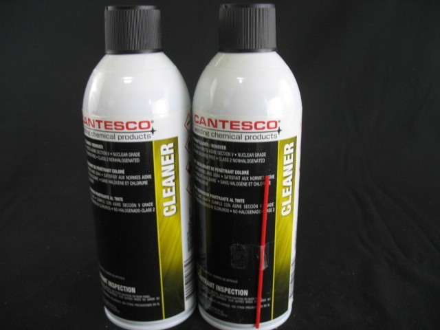 (2) Cantesco Dye Penetrant Cleaner Remover C101-A  USA MADE!