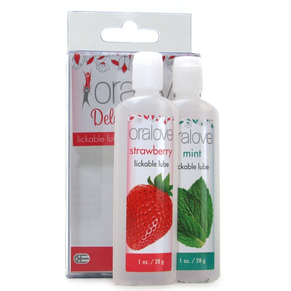 Oralove Delicious Duo Lickable Lubes Strawberry & Mint Personal Lubricant