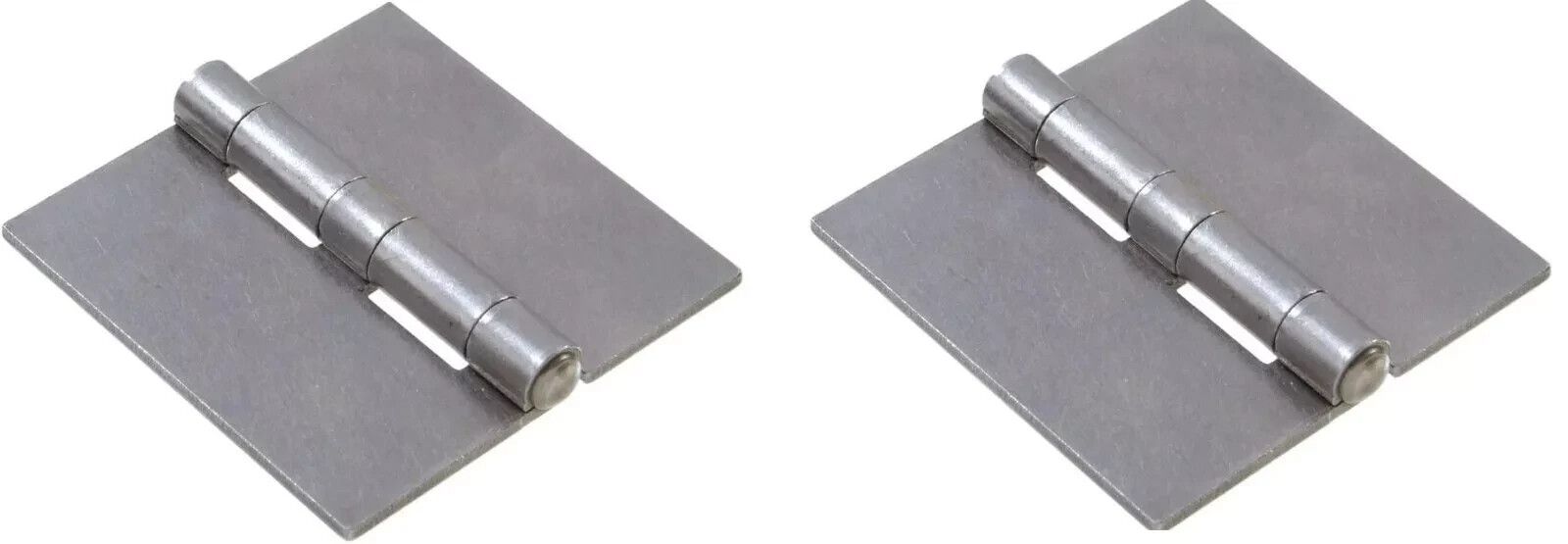 (2) The Hillman Group 852635 2 inch Steel Weldable Surface Hinge Square Corner
