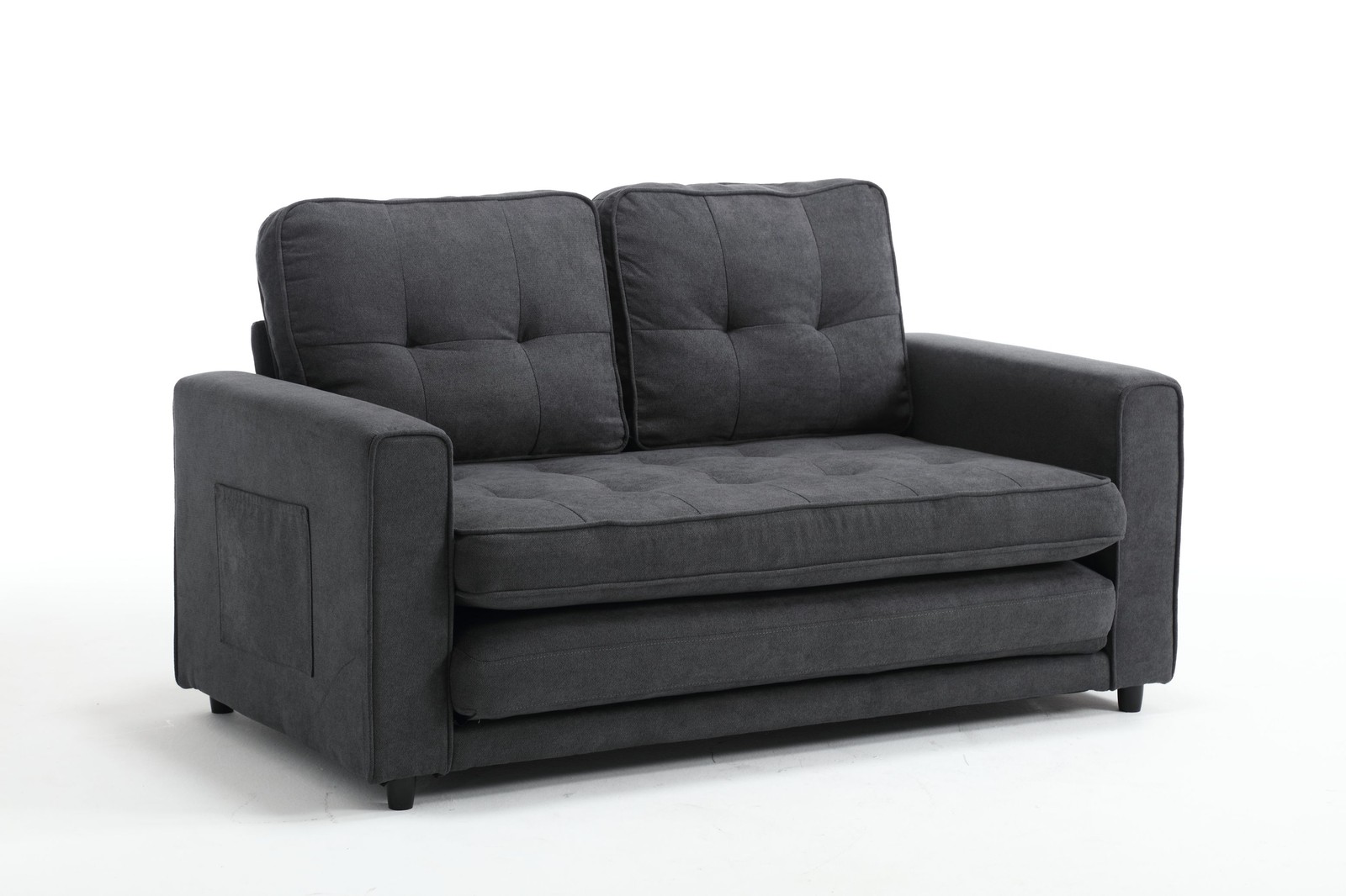 3 Fold Sofa,Convertible Futon Couch sleeper sofabed,Space saving loveseat,Pull O