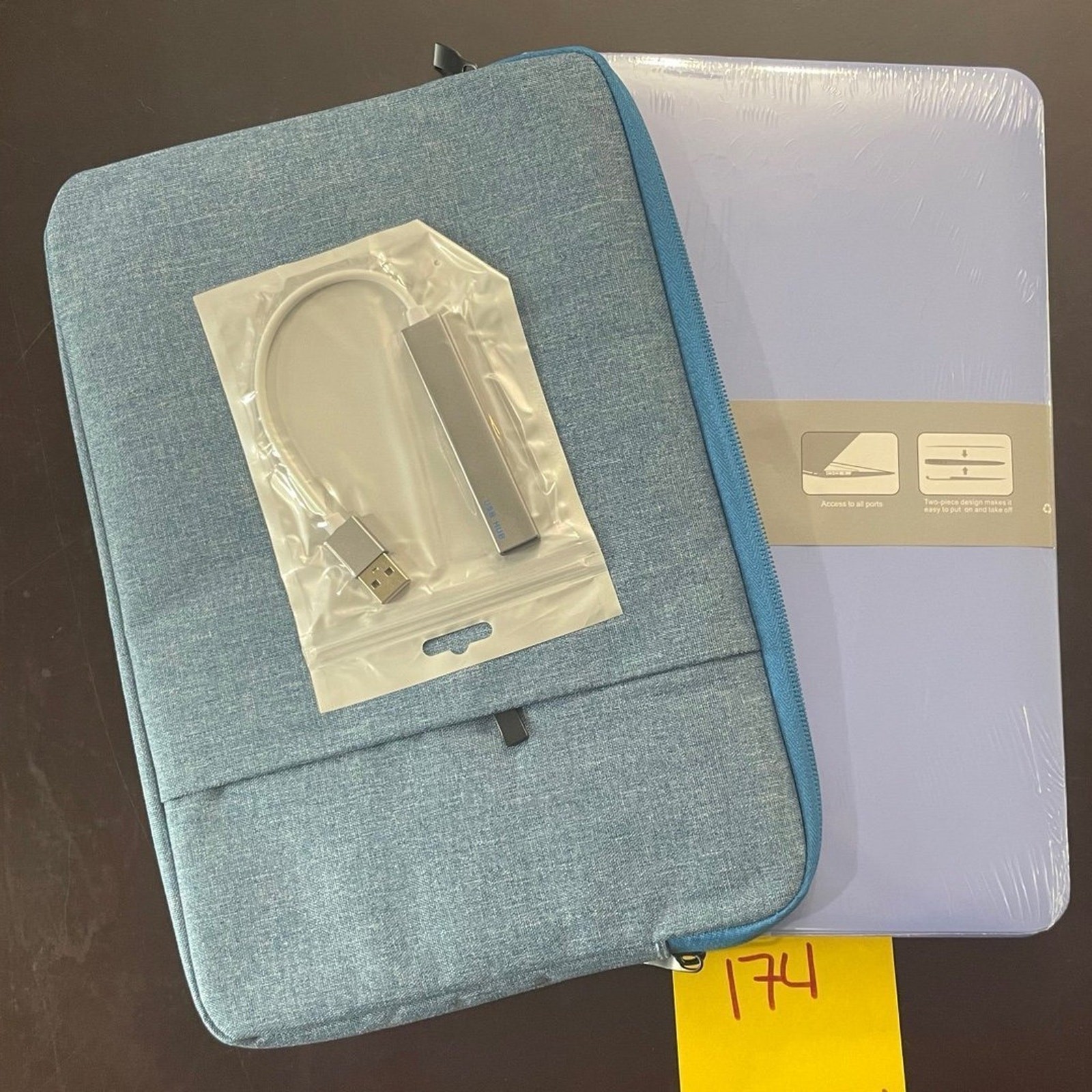 MacBook Air 11” shell and blue soft case