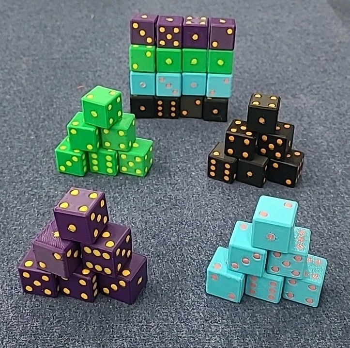 10 Custom d6 Dice - Any Color Combination! - Bulk Discounts!