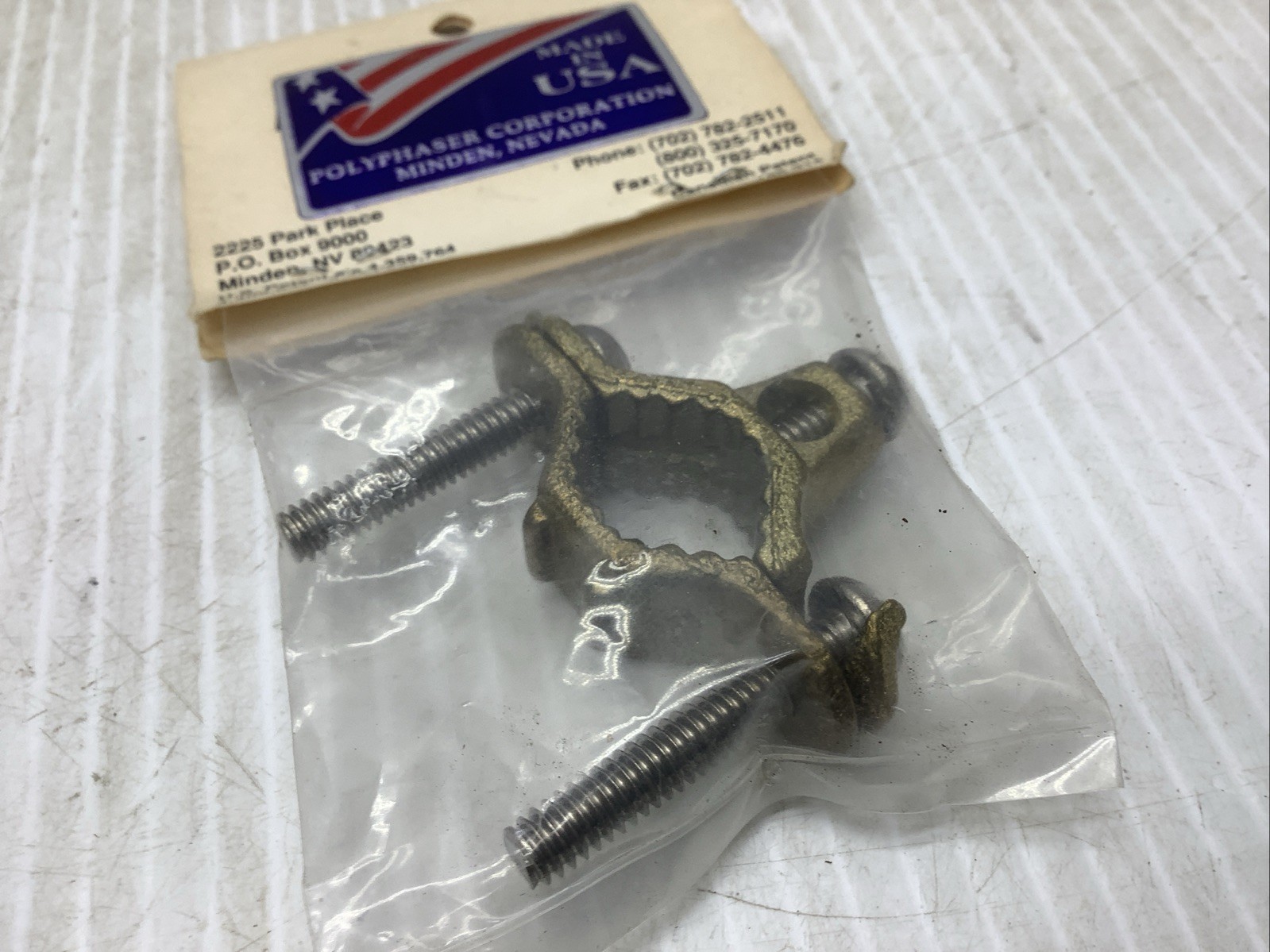POLYPHASER J1 BRONZE ACC CLAMP NEW Bronze Transition Clamp