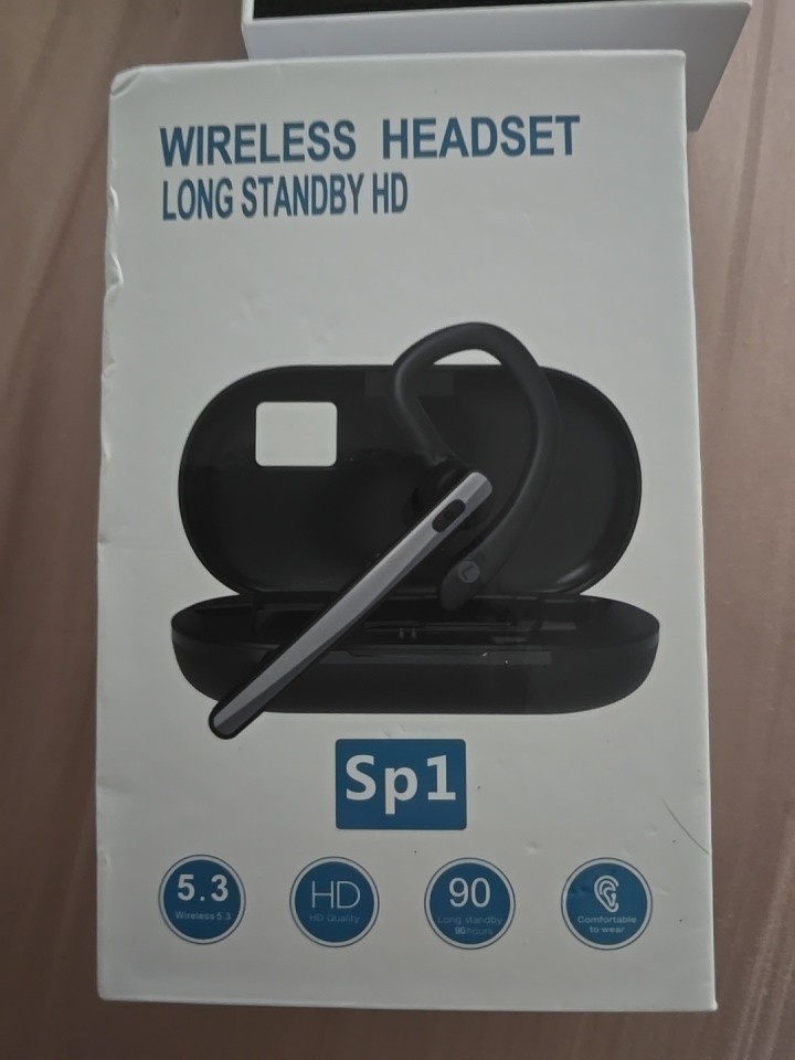 SP1 Bluetooth v5.3 HD 90HR Headset w/ Charging Case