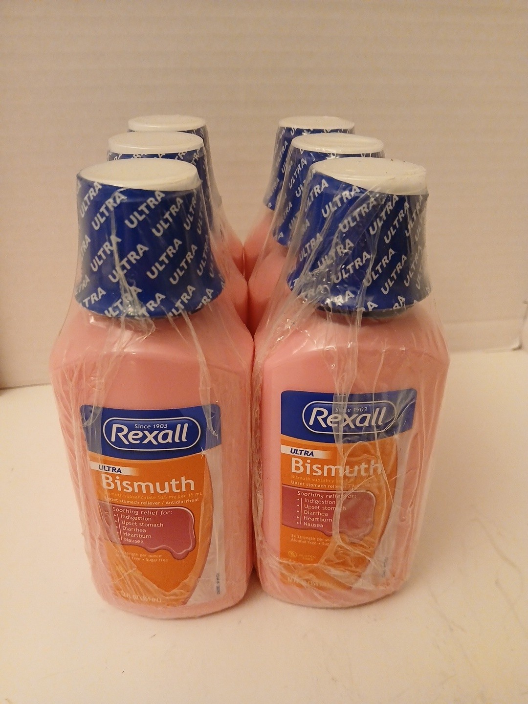 SIX Upset Stomach Relief Liquid Ultra Bismuth 12 fl oz Each Exp: 01/2028