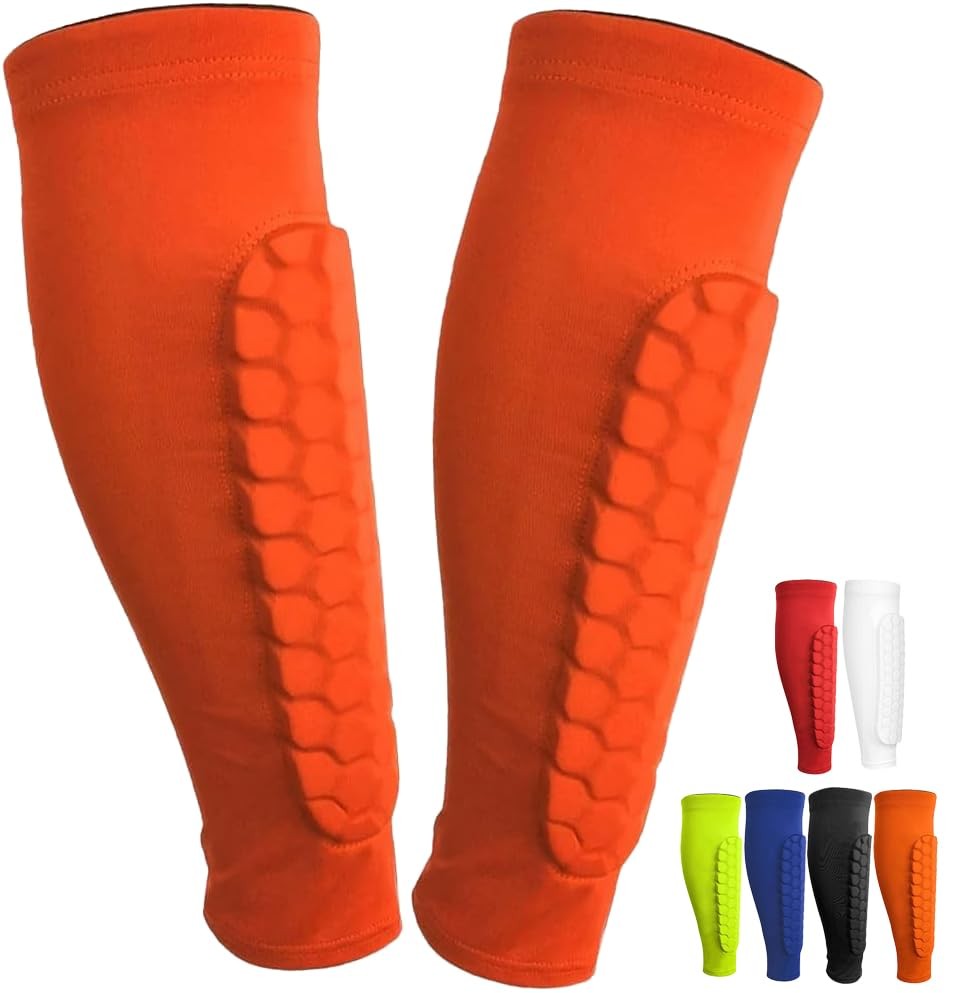 Soccer Shin Guards Kids Youth Adult Calf Sleeve Pads Lightweight Protective