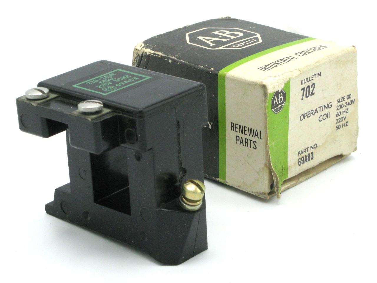 Allen Bradley 69A83 Bulletin 702 Size 00 230-240VAC Operating Coil