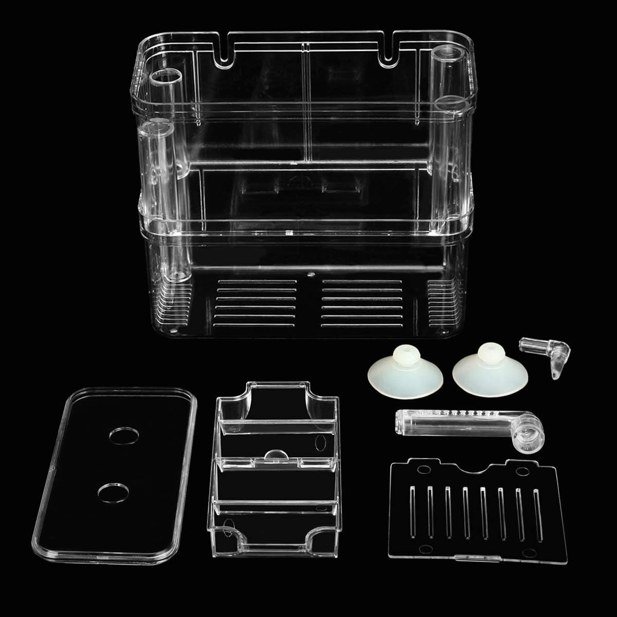 Aesthetic Plastic Fish Breeder Box - Prevent Fish Aggression & Enhance Survival