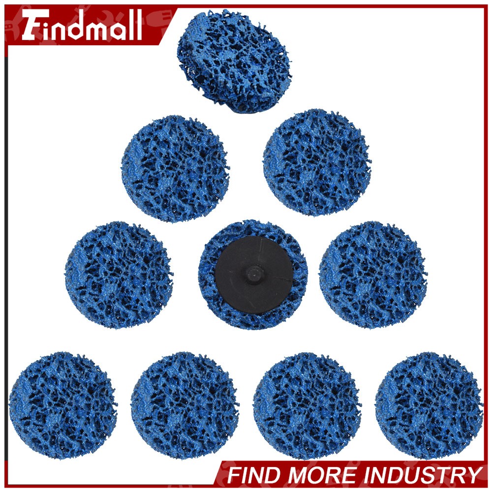 Findmall 10 Pack 2" Blue Quick Change Easy Strip & Clean Discs New