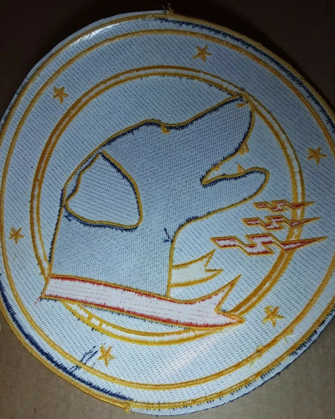 Tactical Fighter Squadron Wardog 9" Patch Without Add Ons READ