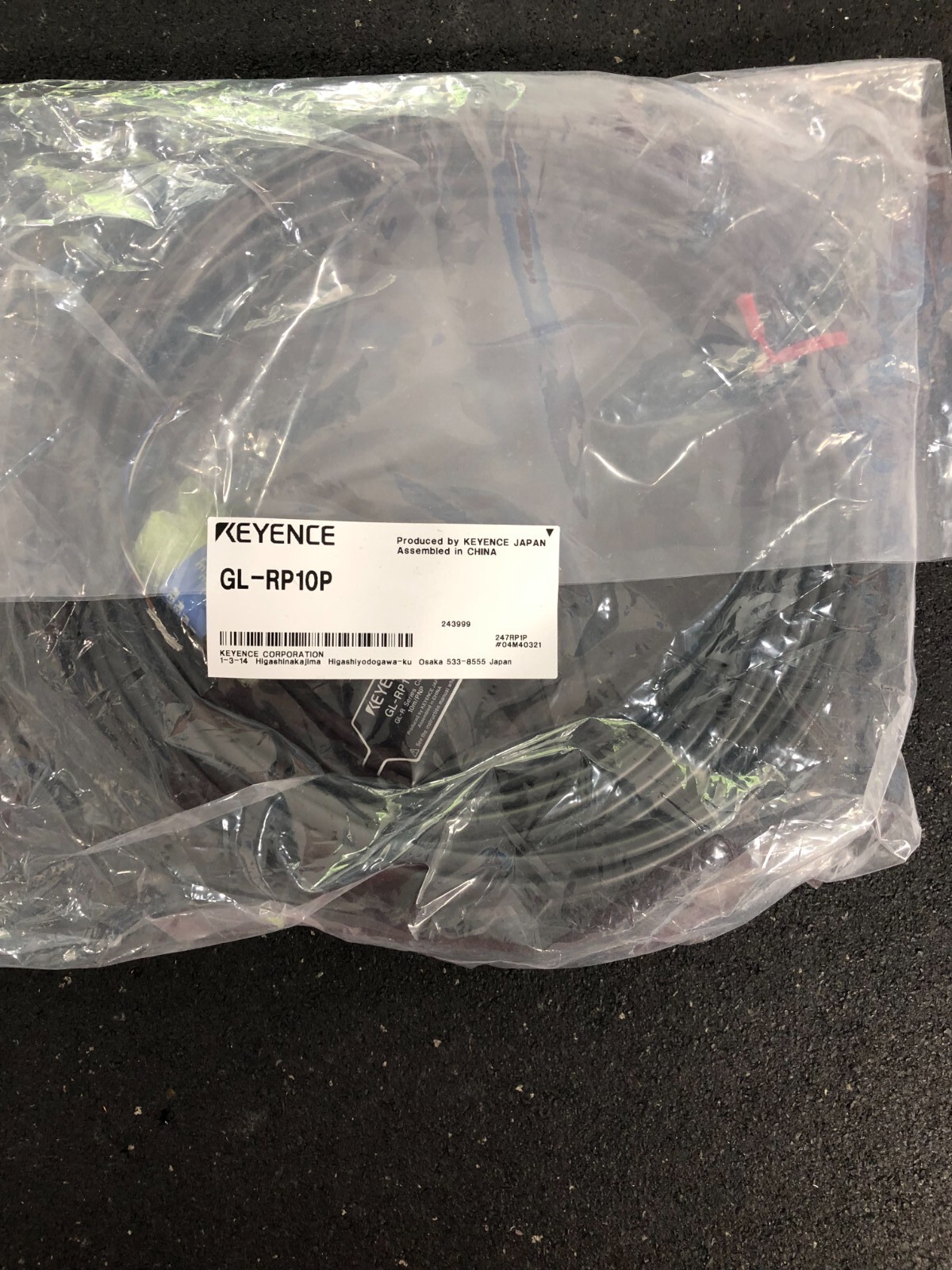 Keyence  GL-RP10P, 10-Meter Main Cable, New in Sealed Bag