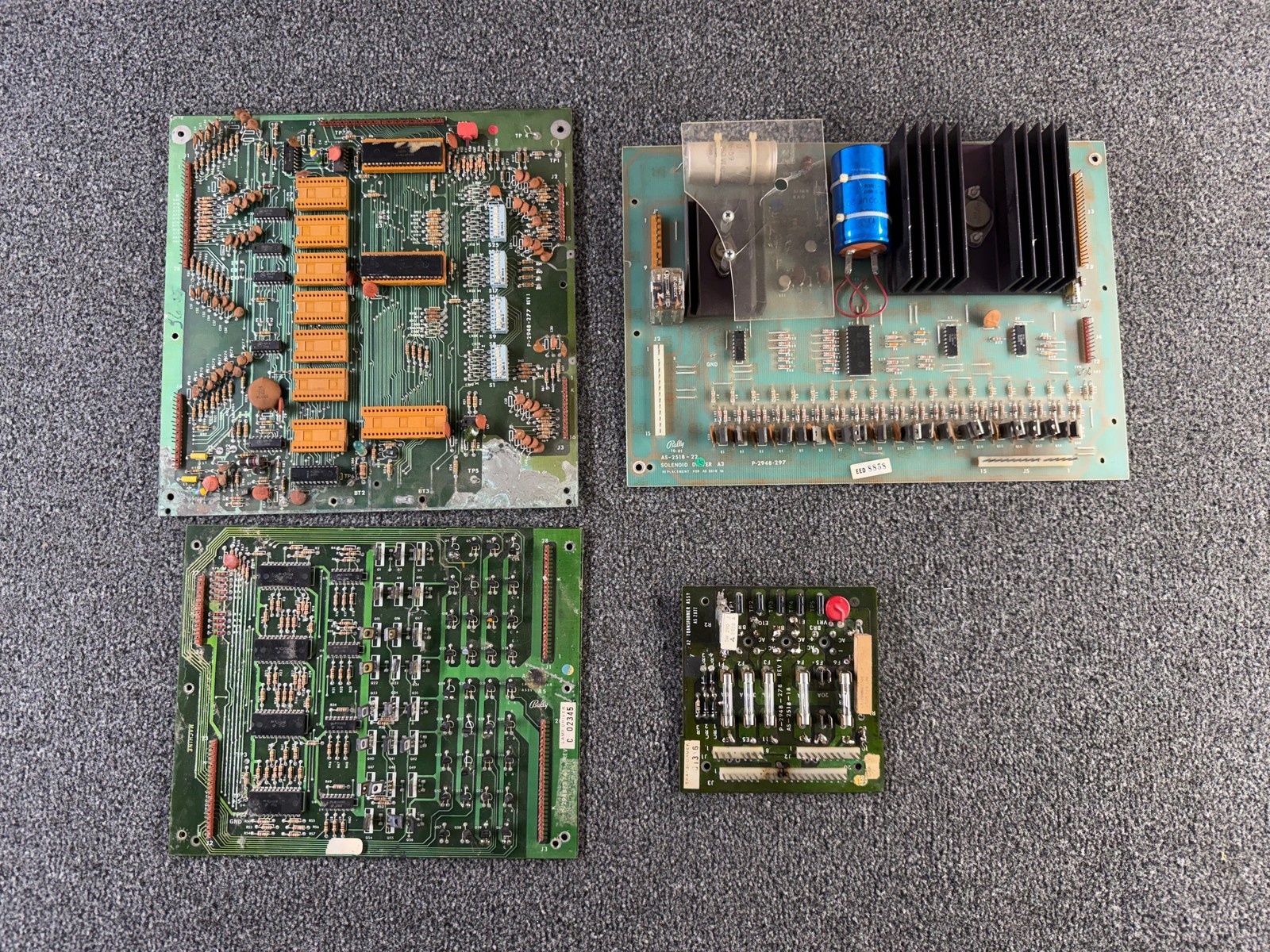 Bally Eight Ball Pinball Machine Board SET CPU Lamp Driver AS-2518-17 22 14 ORIG