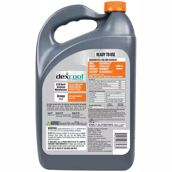 DEX-COOL Antifreeze+Coolant (1 Gal - Ready to Use)