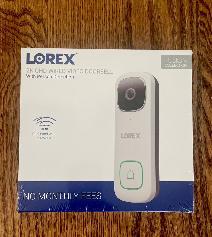 NEW/Factory Sealed: Lorex B451AJD-E Smart Doorbell 2K QHD Wired Video - White