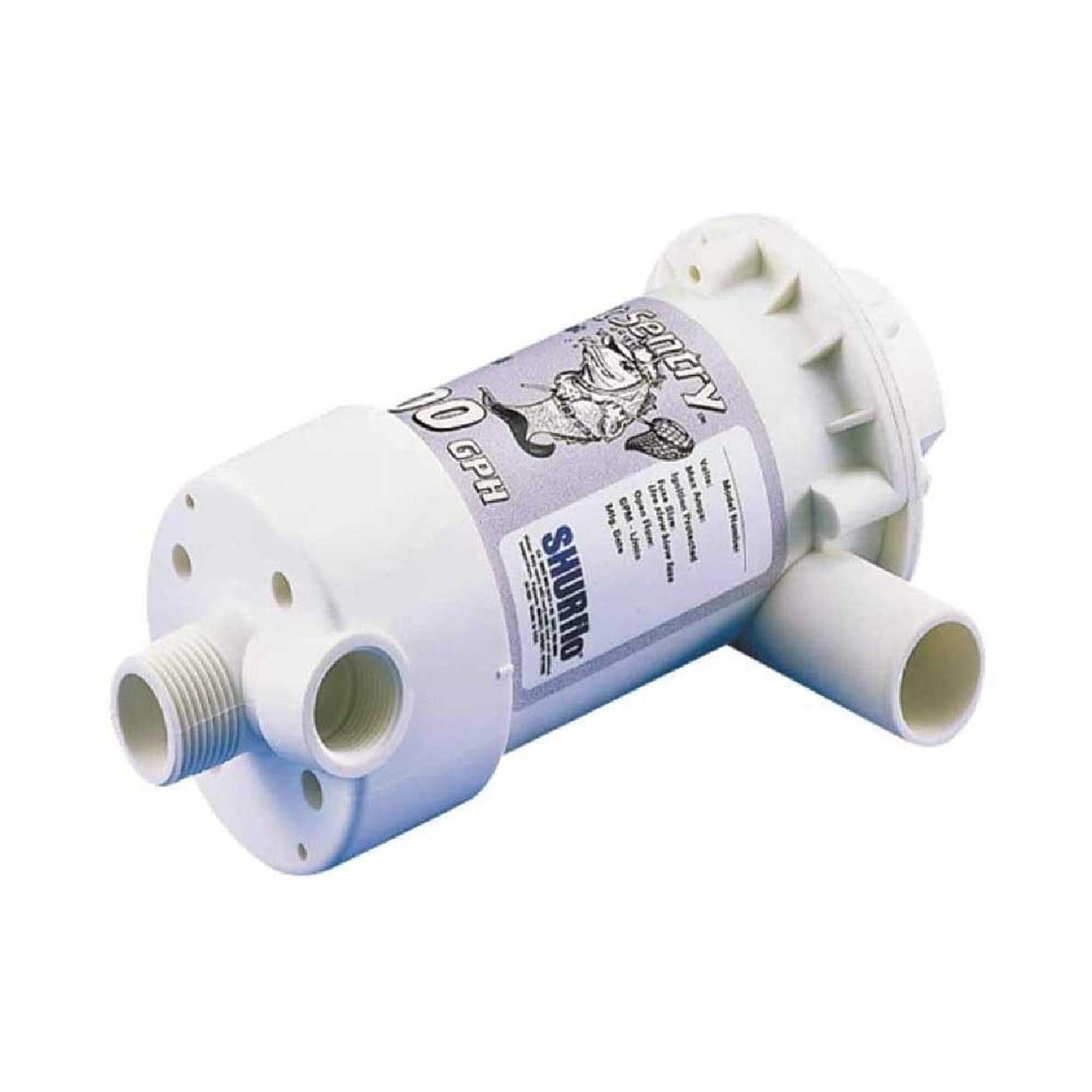 PENTAIR SHURFLO 1700-011-030 Bait Sentry Livewell Pump, 3/4" Inlet NPT, 3/4" ...