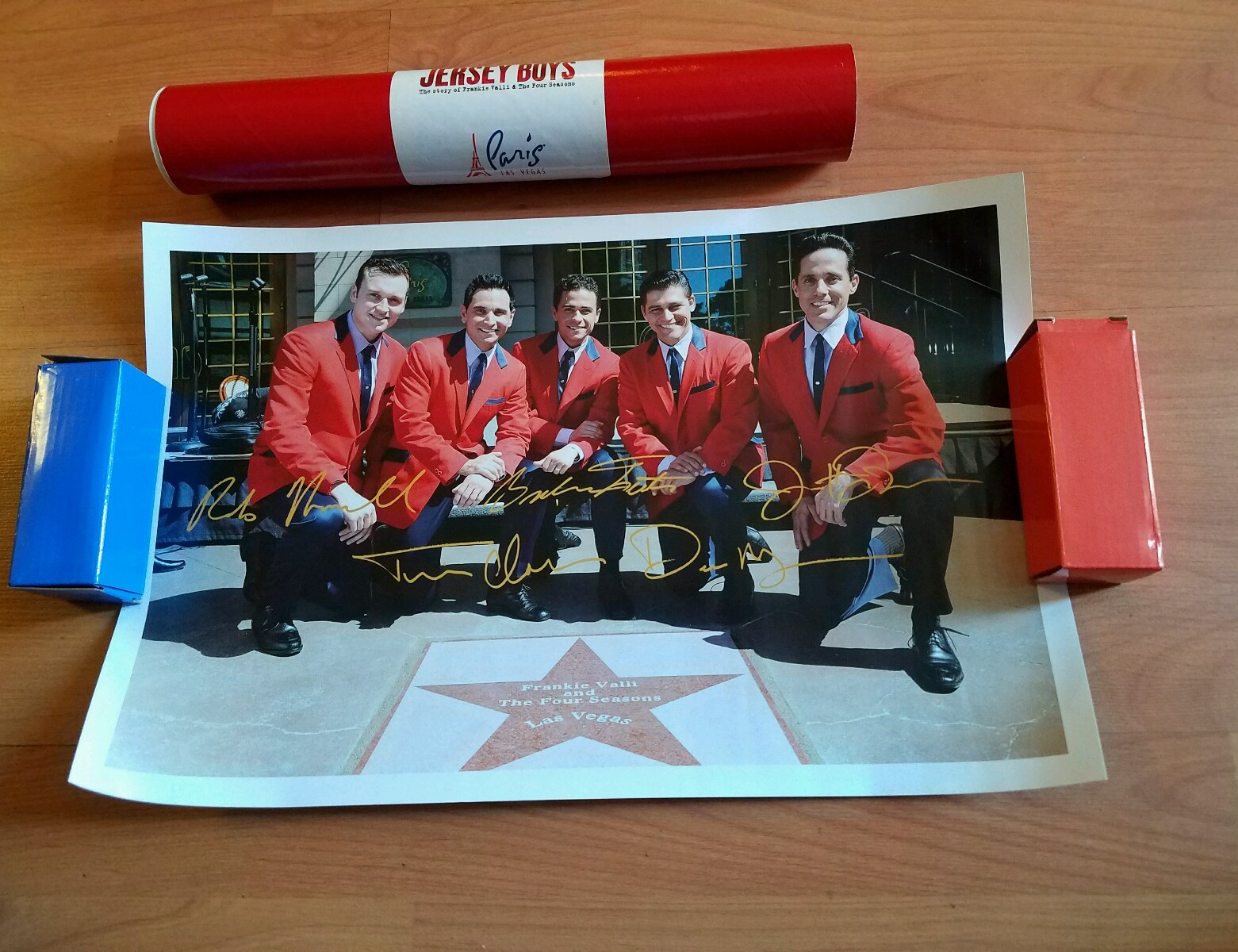 PARIS Casino Las Vegas JERSEY BOYS Frankie Valli - original poster w/tube 17X11