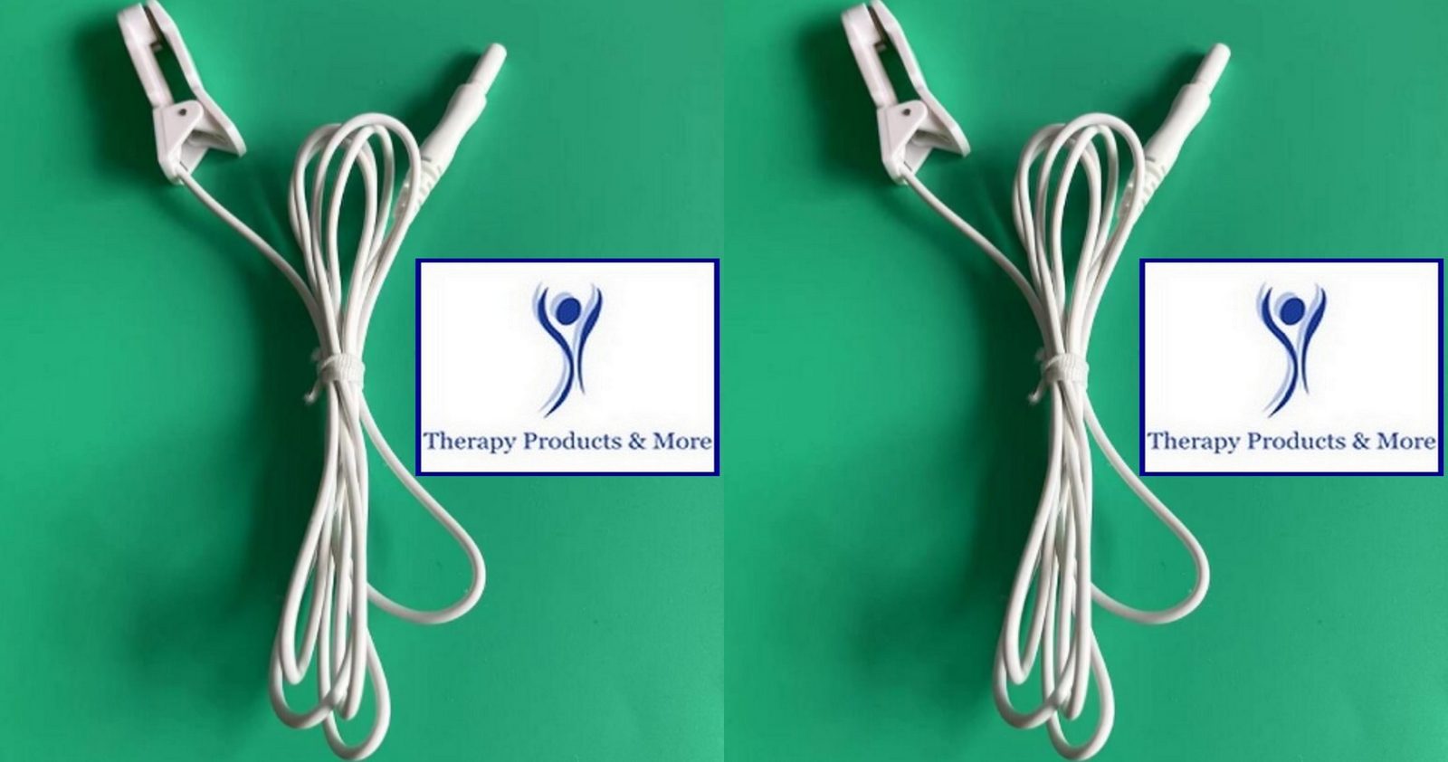 2 HEALY COMPATIBLE EAR CLIP CABLE ELECTRODES (Pair)