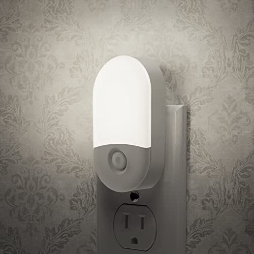Night Lights Plug into Wall, 0.6W Dimmable Daylight White 5000K,30/60 lm, 2-Pack