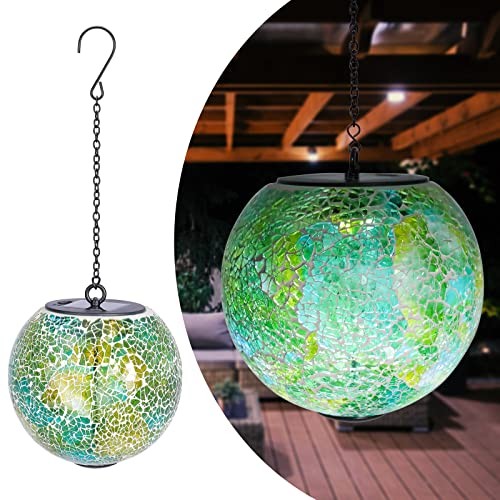 Solar Hanging Lantern Solar Outdoor Lanterns Mosaic Gazing Ball Outdoor Lodge