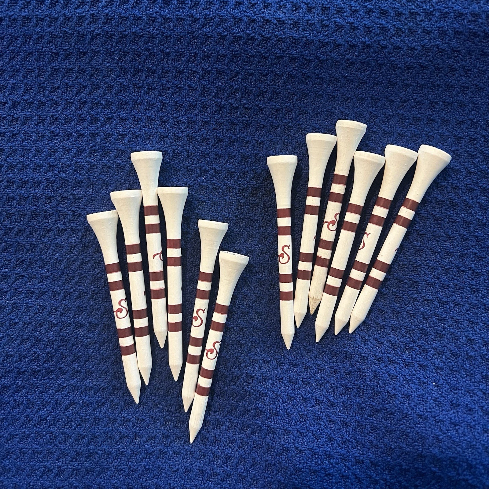 Stymie Logo Golf Tees 12 Count White Red