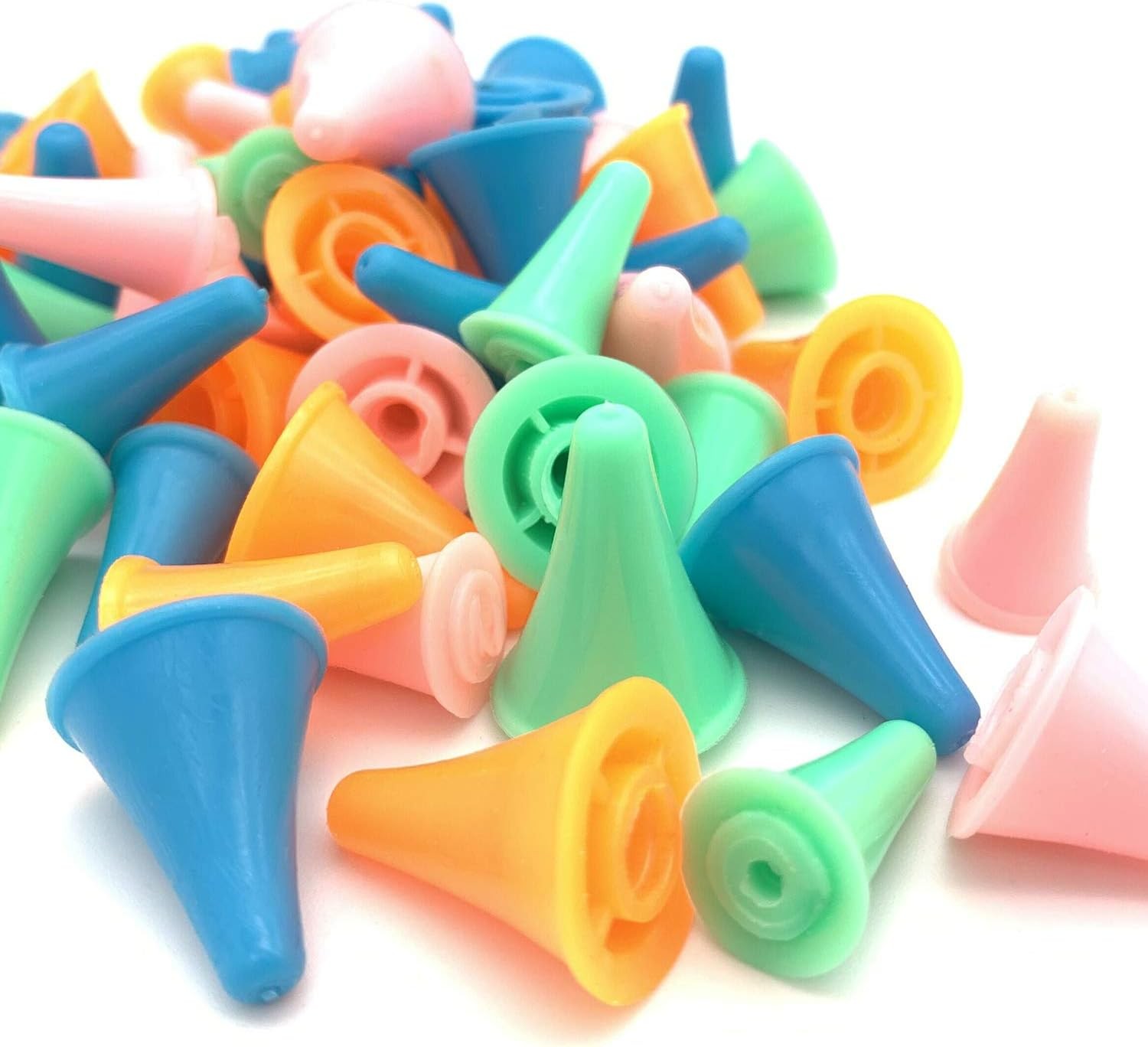 30 Pcs Colorful Knit Knitting Needles Point Protectors 2 Sizes Needle Tip