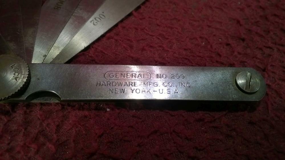 VINTAGE GERNERAL HARDWARE MFG NO. 209 GAP FITTING TOOL