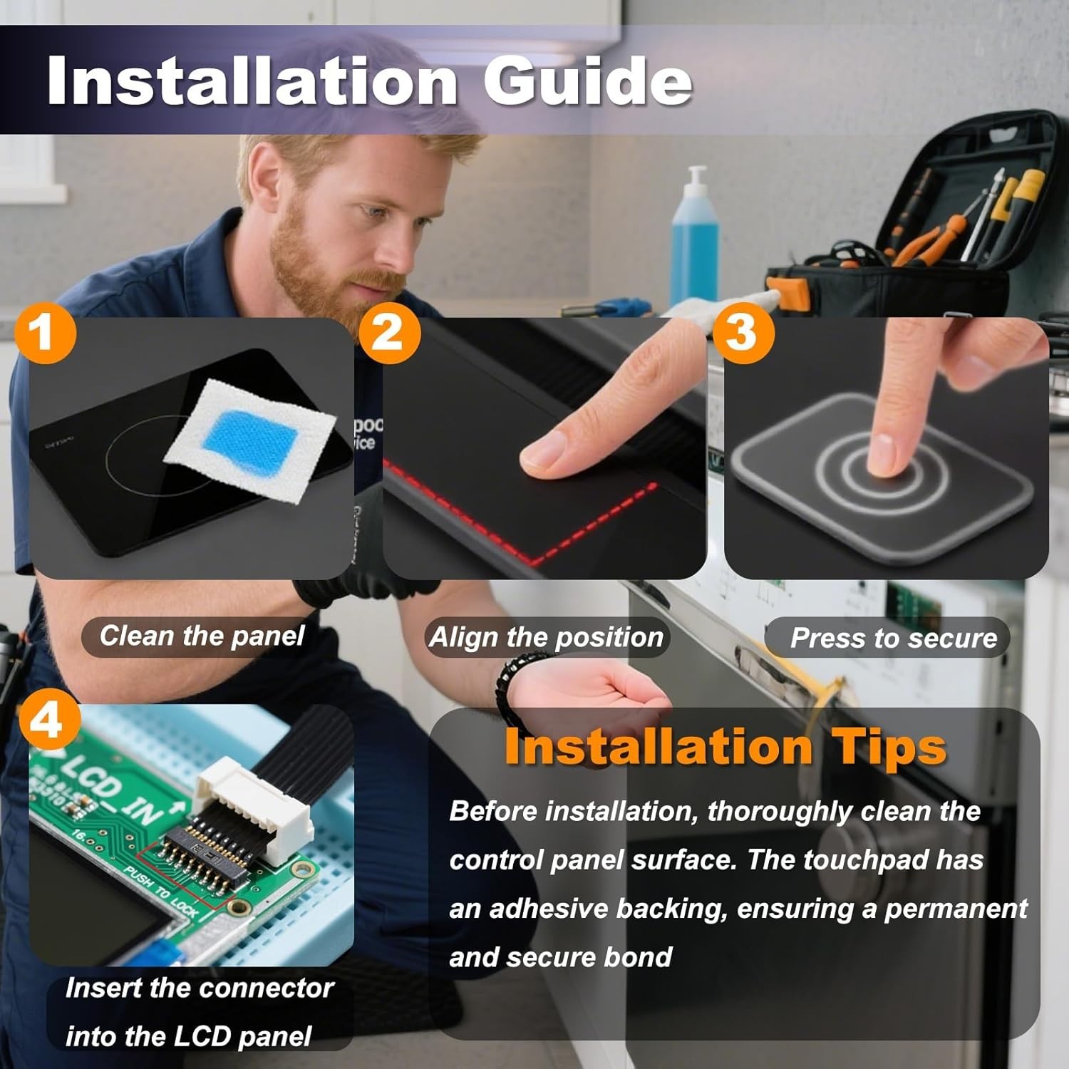 Samsung Oven Range Membrane Switch Touchpad Replacement - Durable & Reliable