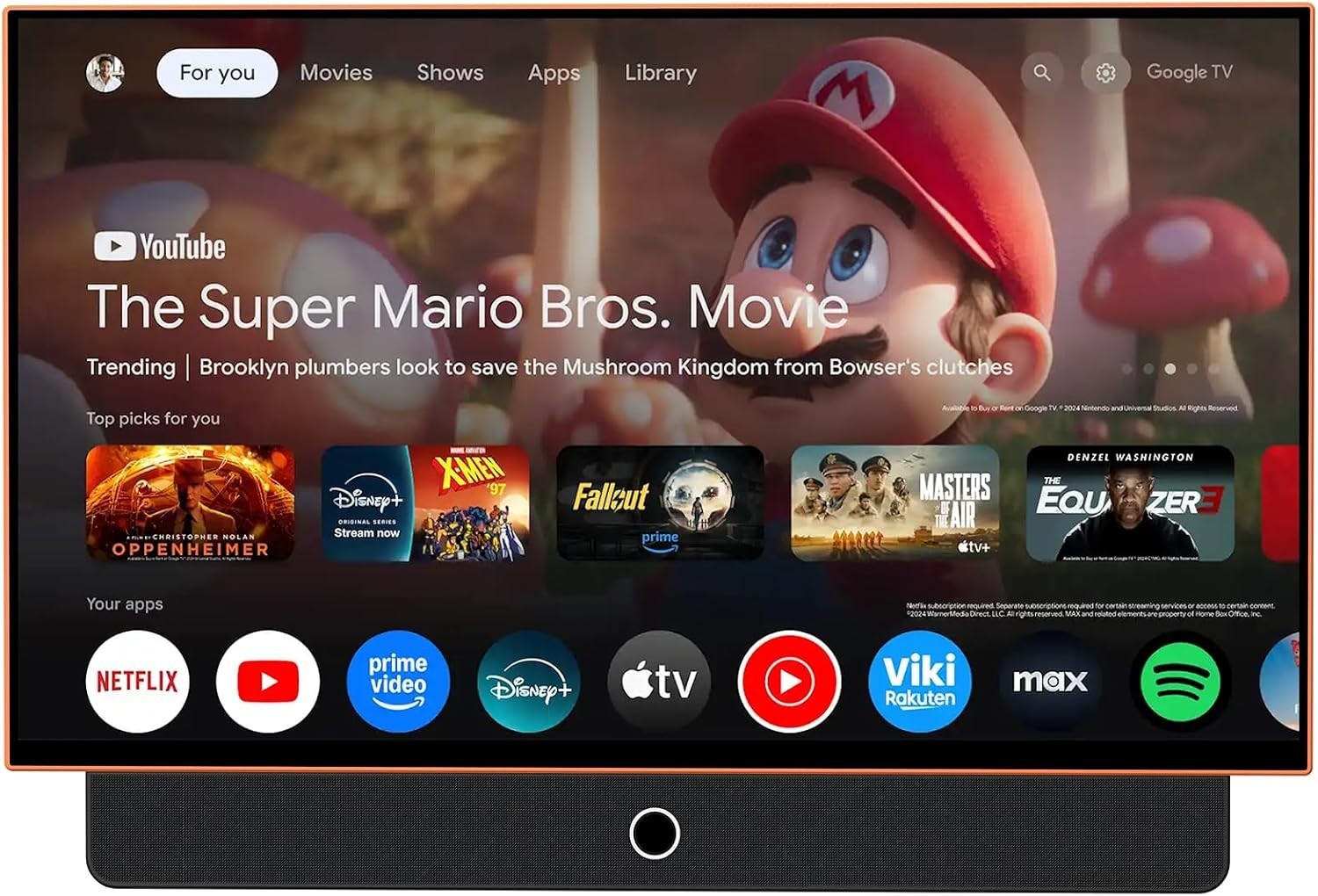 27-Inch Portable Smart TV with Battery Operated, 1080P FHD Smart TV OS, HDR10...