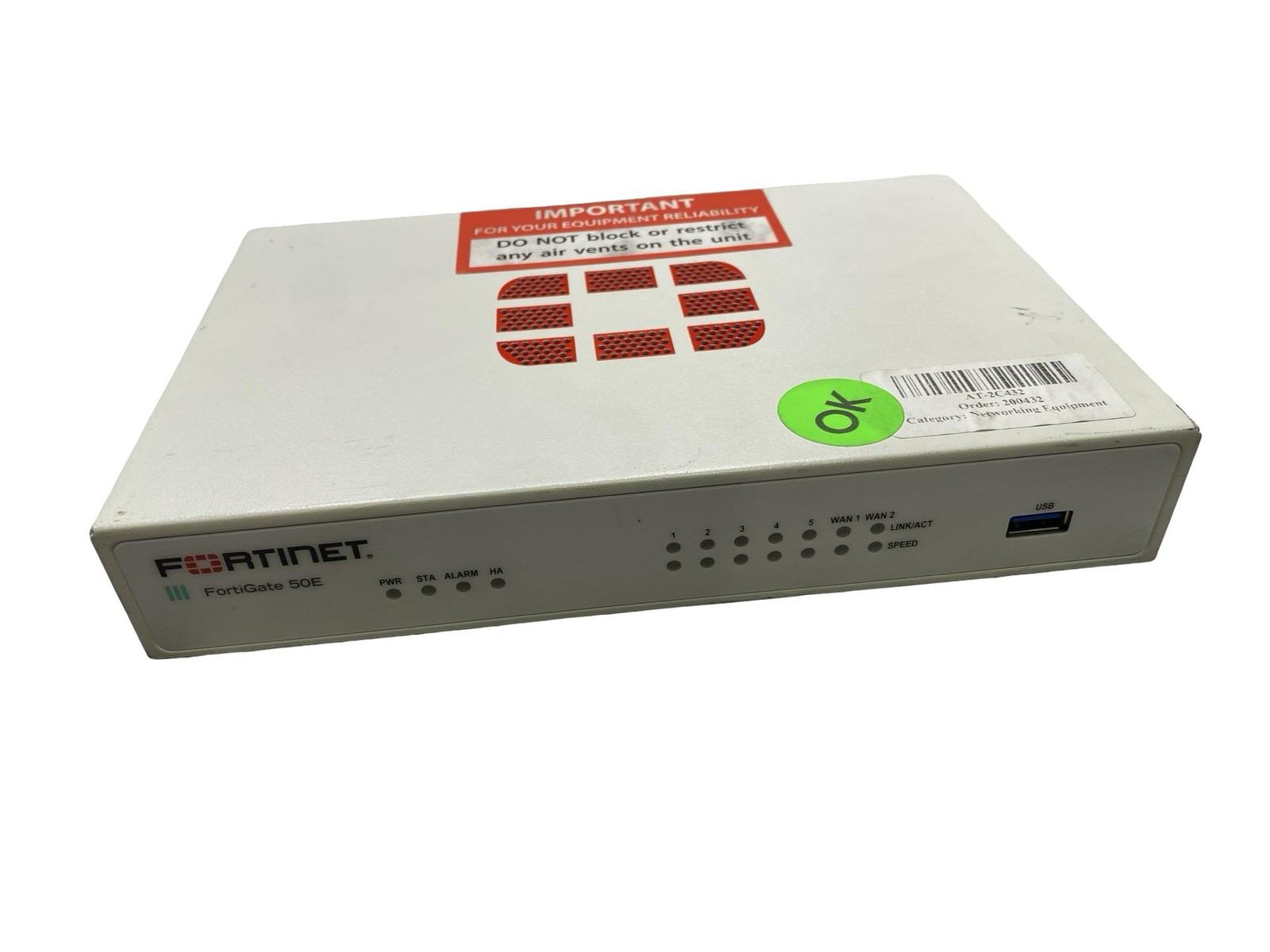 Fortinet Fortigate-50E FG-50E (2.5Gbp) Network Security Firewall