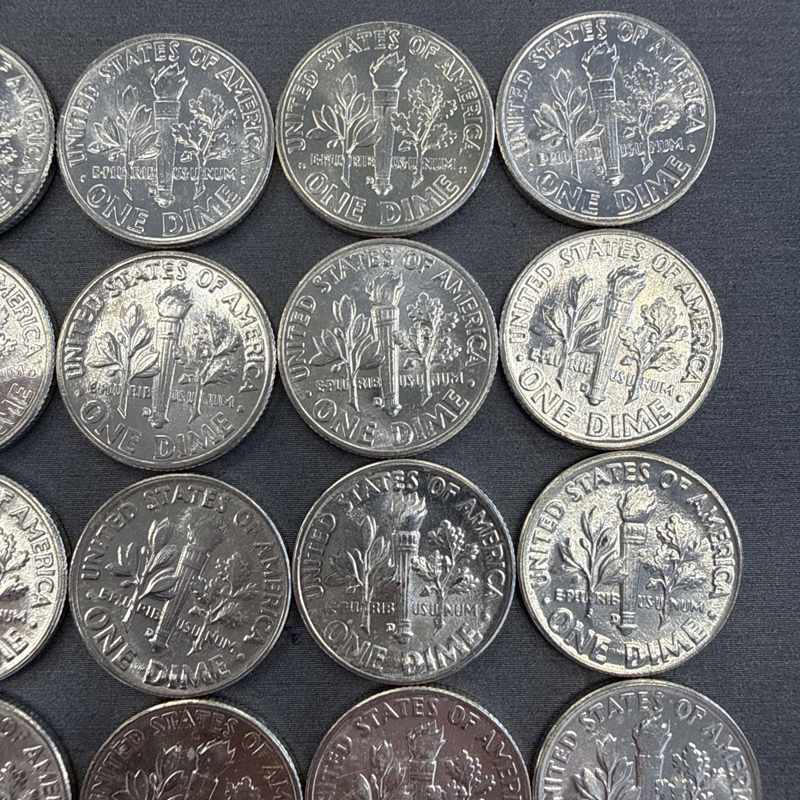 1957 D Roosevelt Silver Dime 50 Coins