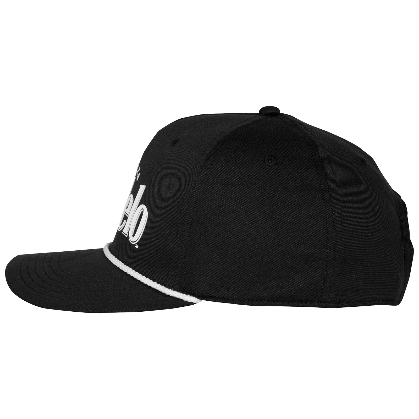 Modelo Especial Monochrome Snapback Rope Hat Black